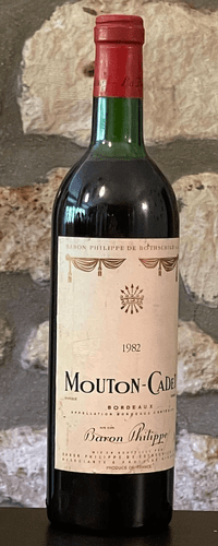 Vin rouge, Bordeaux, Mouton Cadet  1982