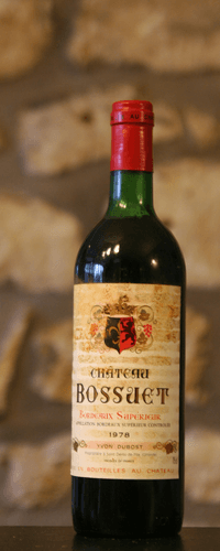 Vin rouge, Château Bossuet 1978