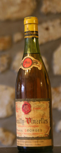 Vin blanc, Pouilly Vinzelles, Domaine Marcel Georges 1966