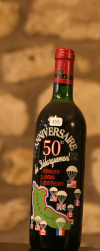 Vin rouge, 50e anniversaire debarquement 1944-1994
