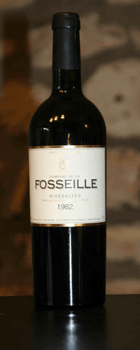 Vin rouge, domaine de la Fosseille 1982