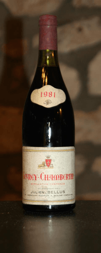 Vin rouge, Domaine Julien Bellus 1981