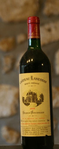 Vin rouge, Château Lanessan, 1986