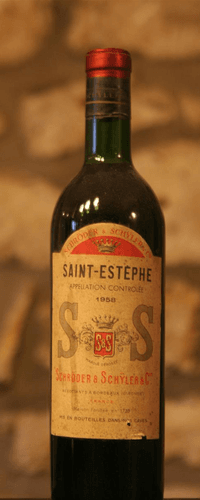 Vin rouge, Schroder et Schindler 1958