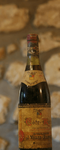 Vin rouge, Cote rotie, Domaine Vidal Fleury 1978