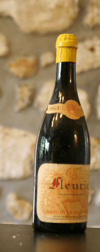 Vin rouge, Fleurie, Caveau de la Fauconniere 1964