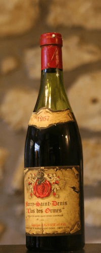 Vin rouge, Morey St Denis, Domaine Georges Lignier, Clos des Ormes 1967