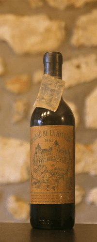 Vin rouge, Cote de Fronsac, Château de la Riviere 1962