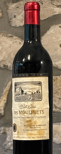 Vin rouge, Haut Medoc, Château des Moulinets 1964