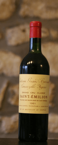 Vin rouge, Château Grand Barrail La Marzelle Figeac 1961