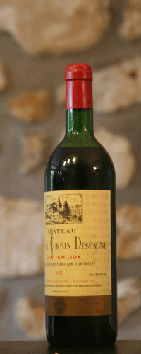 Vin rouge, Saint Emilion, Château Tour de Corbin d'Espagne 1982