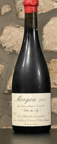 vin rouge, Morgon, Domaine Jean Foillard, Cote de Py 2005