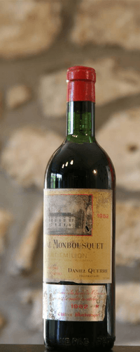 Vin rouge, St Emilion grand Cru, Château Monbousquet 1962