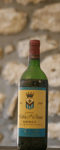 Vin rouge, Château Robin St Denis 1986