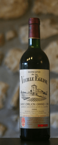 Vin rouge, Domaine de la Vieille Eglise 1986