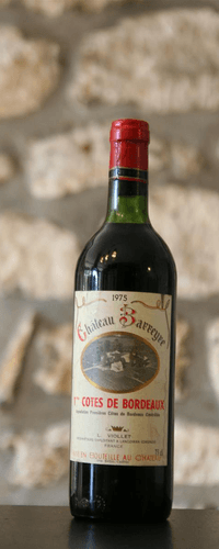 Vin rouge, Cote de Bordeaux, Château Barreyre 1975
