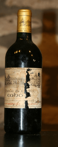 Vin rouge, Cahors, Château du Cayrou, Jouffreau 1988