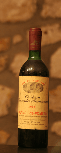 Vin rouge, Lalande Pomerol, Château Graves des Annereaux 1978