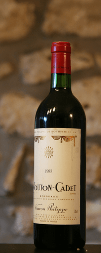 Vin rouge, Bordeaux, Mouton Cadet Baron Philippe 1983