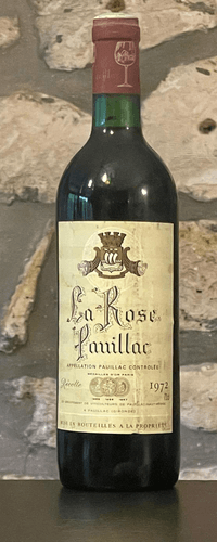 Vin rouge, Pauillac, La Rose Pauillac 1972