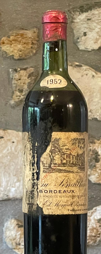 Vin rouge, Bordeaux Superieur, Château Senailhac 1952