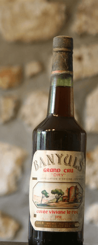 Vin rouge, Banyuls sec, cuvee Vivianne 1950