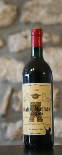 Vin rouge, Château Pradeaux 1986