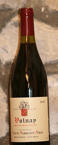 Vin rouge, Volnay Veuve Aubert & Ain 1995