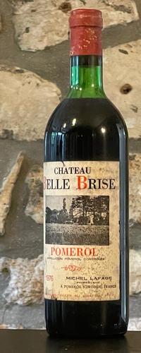 Vin rouge, Pomerol, Château Belle Brise 1976
