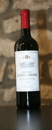 Vin rouge, Cote de Bourg, Chateau Le Clos Rousset 2010