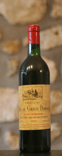 Vin rouge, Saint Emilion, Château Tour de Corbin d'Espagne 1985