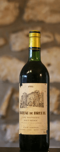 Vin rouge, Haut Médoc, Château du Breuil 1981