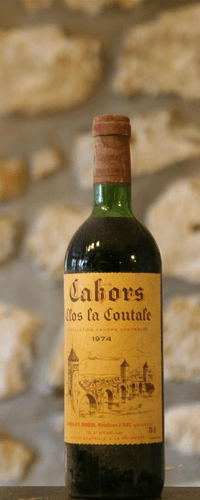 Vin rouge, Cahors,rouge,Domaine Clos de la Coutale 1974