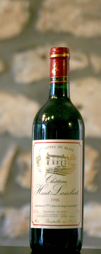 Vin rouge, Château Haut Lambert 1996
