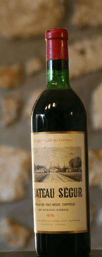 Vin rouge, Château Segur 1970