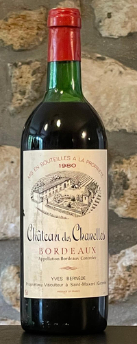 Vin rouge, Bordeaux, Château des Chanelles 1980