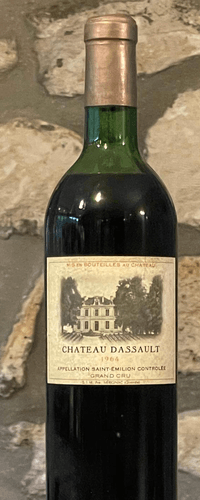 Vin rouge, St Emilion grand Cru, Château Dassault 1964