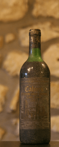 Vin rouge, Les caves Quercynoises, Carte noire 1985