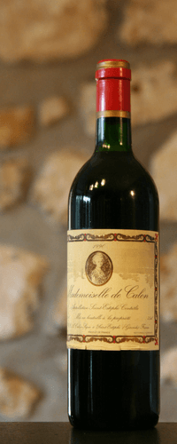 Vin rouge, St Estephe, Mademoiselle de Calon 1990
