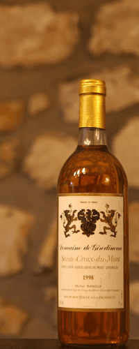 Vin blanc, ste Croix du Mont, Domaine de Girodineau 1998