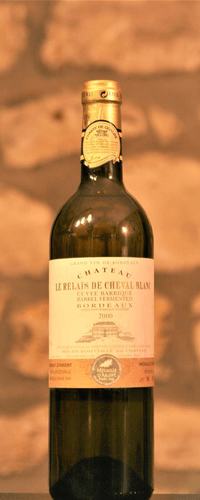 Vin blanc, Bordeaux, Château Relais Cheval blanc 2000