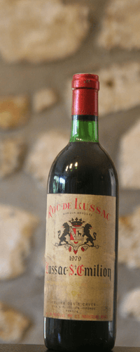 Vin rouge, lussac St Emilion, Roc de Lussac 1979