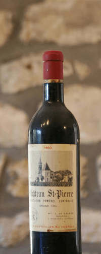 Vin rouge, Pomerol, Château St Pierre 1962