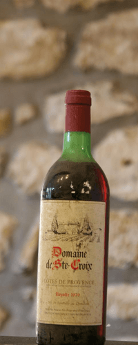 Vin rouge, Domaine de Ste Croix rouge 1979