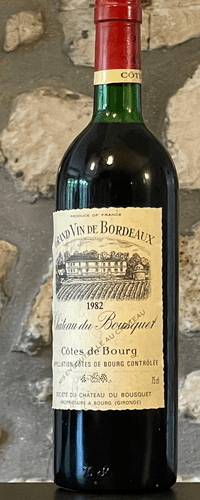 Vin rouge, Cote de Bourg, Château du Bousquet 1982