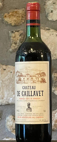 Vin rouge, Cote de Bordeaux, Château de Caillavet 1982