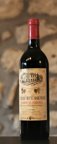 Vin rouge, Lalande Pomerol, Château Vieux Chaigneau 1987