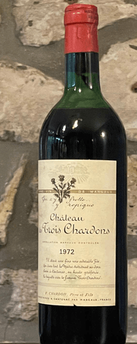 Vin rouge, Margaux, Château des trois chardons 1972