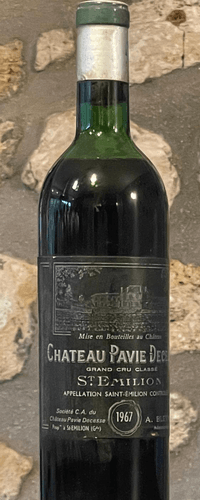 Vin rouge, St Emilion grand Cru,rouge,Château Pavie Decesse 1967
