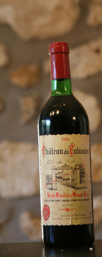 Vin rouge, St Emilion grand Cru, Château du Calvaire 1981
